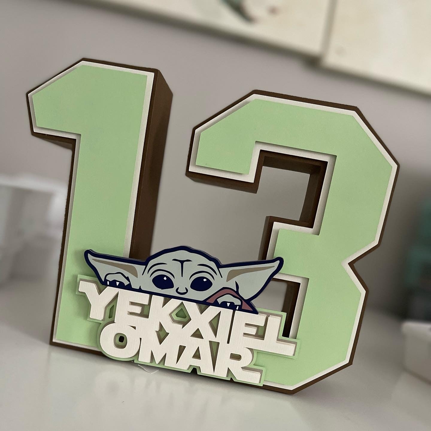 NÚMEROS 3D PERSONALIZADOS