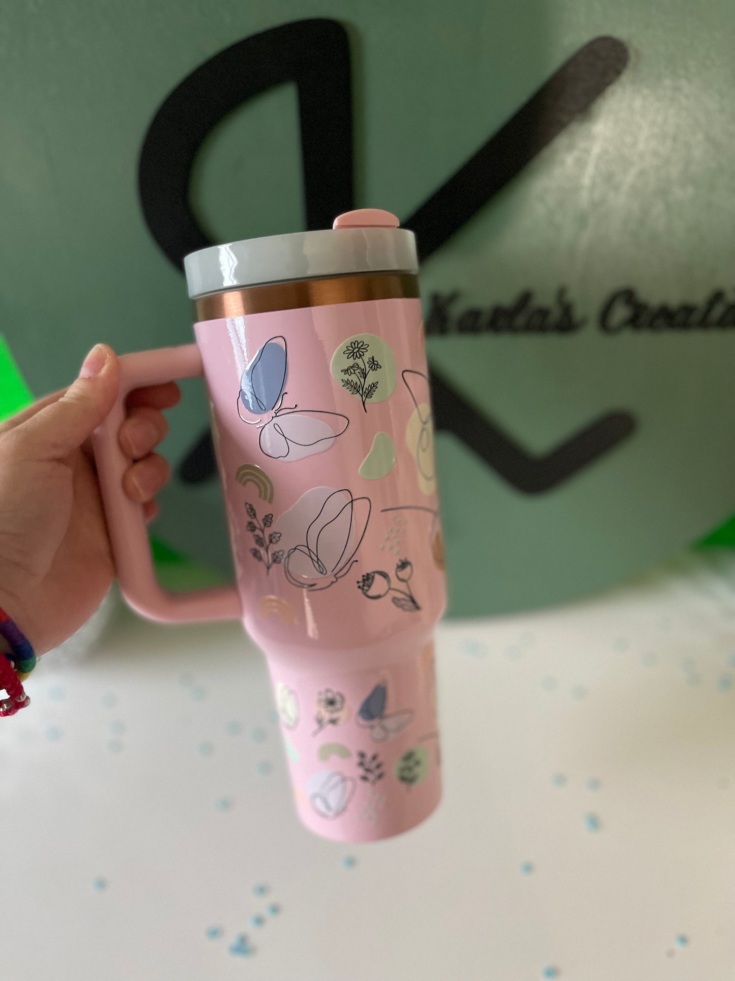 TUMBLERS 40oz y 20oz DECORADOS EN UVDTF