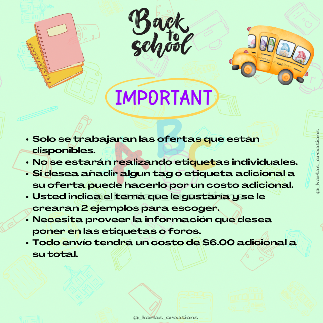 OFERTAS BACK TO SCHOOL