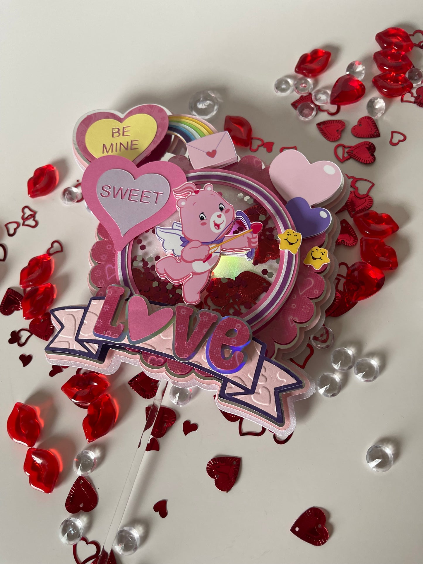 CAKE TOPPER ELABORADO CON LUZ