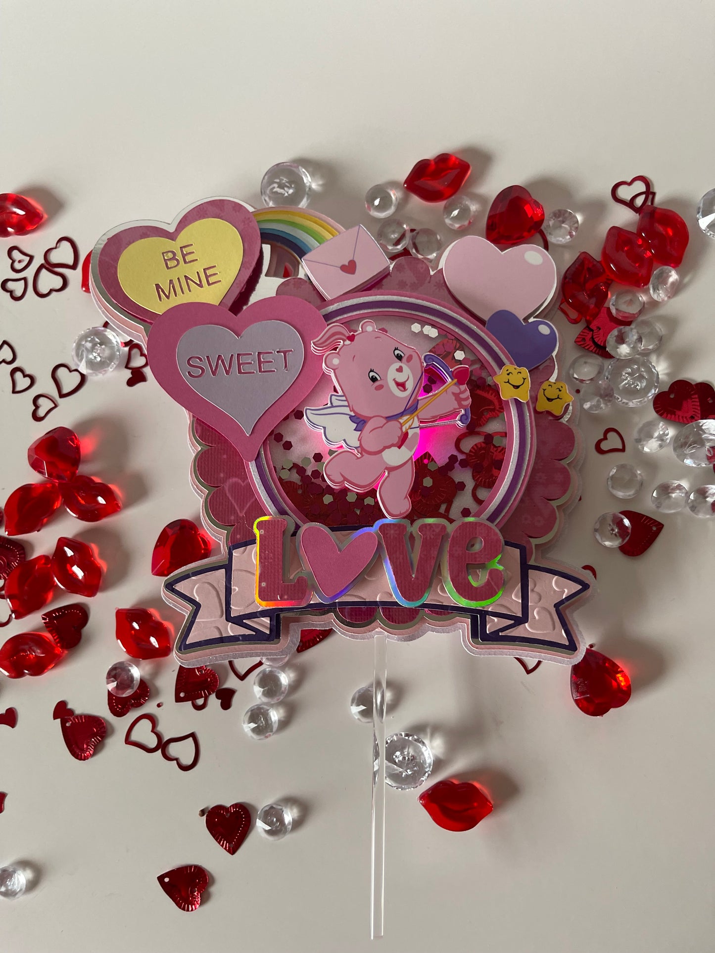 CAKE TOPPER ELABORADO CON LUZ