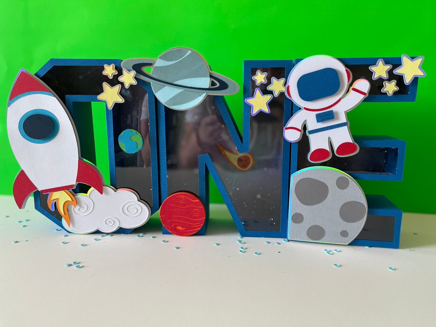 LETRAS 3D ONE ASTRONAUTA