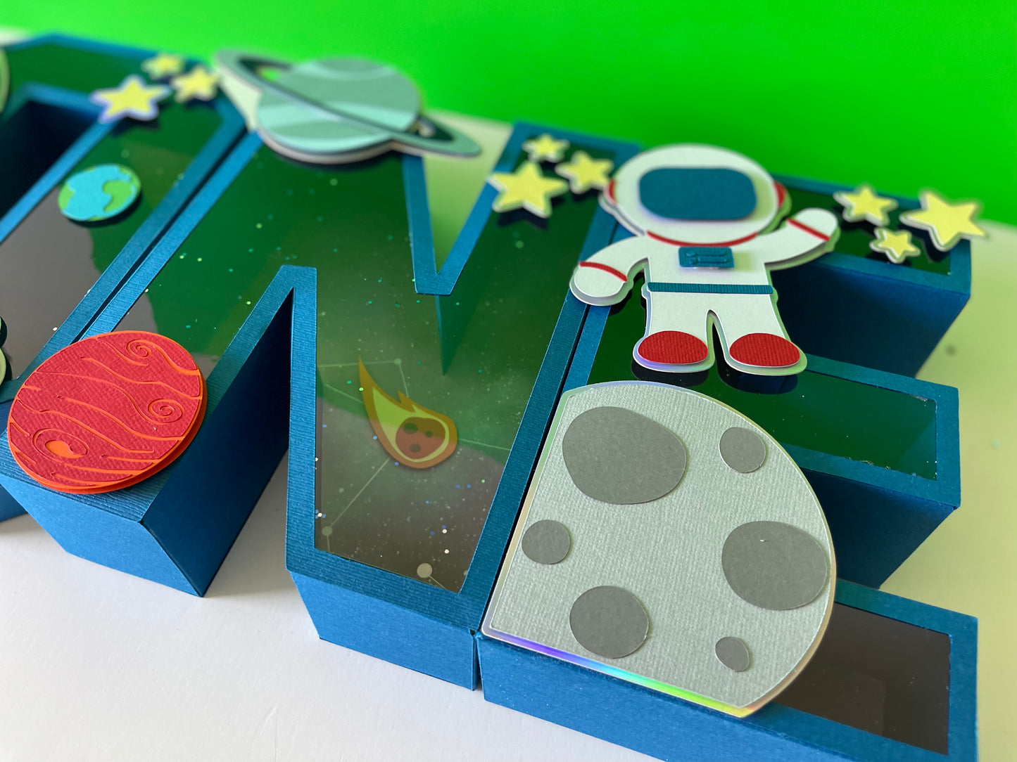 LETRAS 3D ONE ASTRONAUTA
