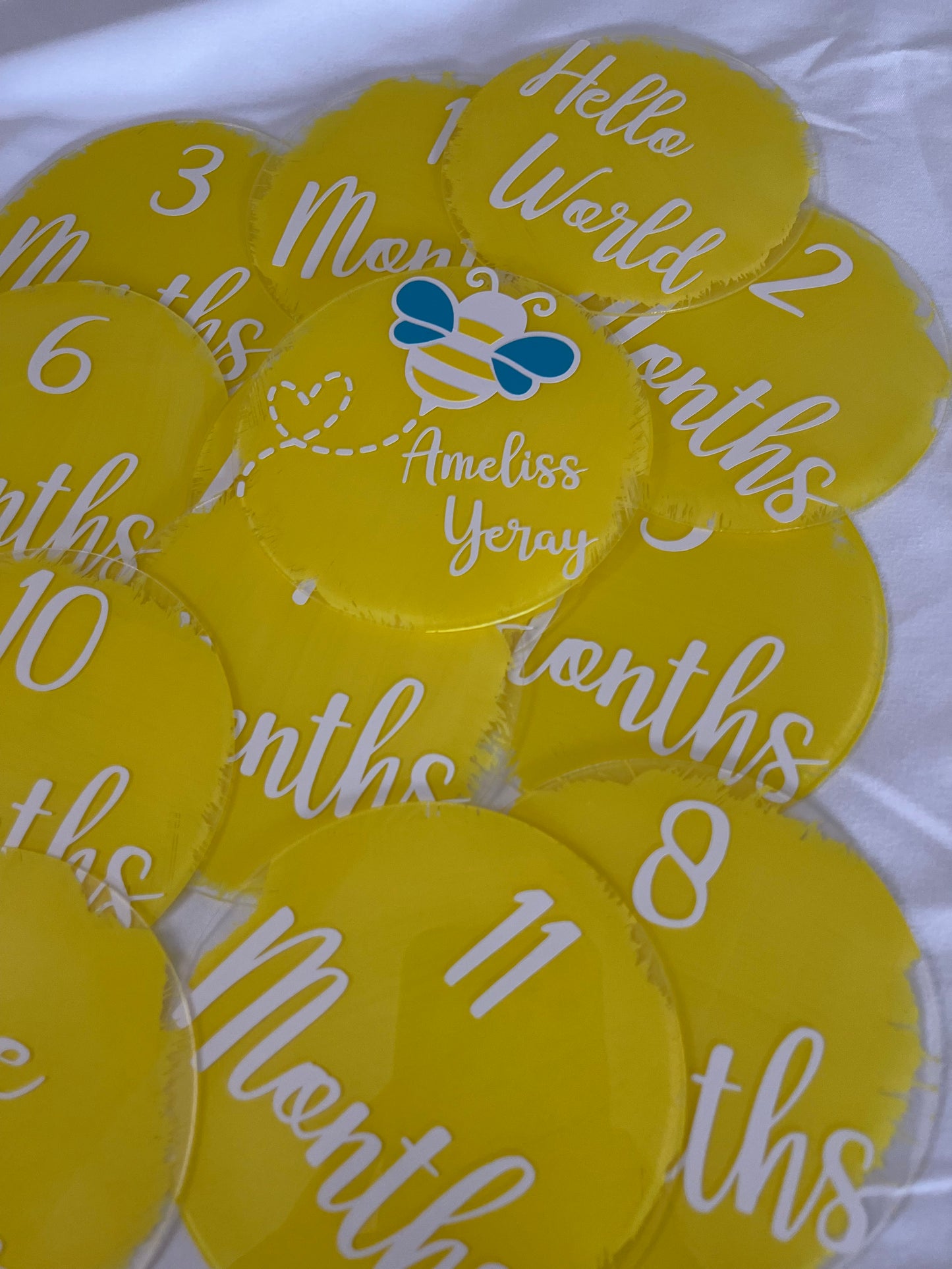 BABY MONTHLY MILESTONE SIGN PERSONALIZED