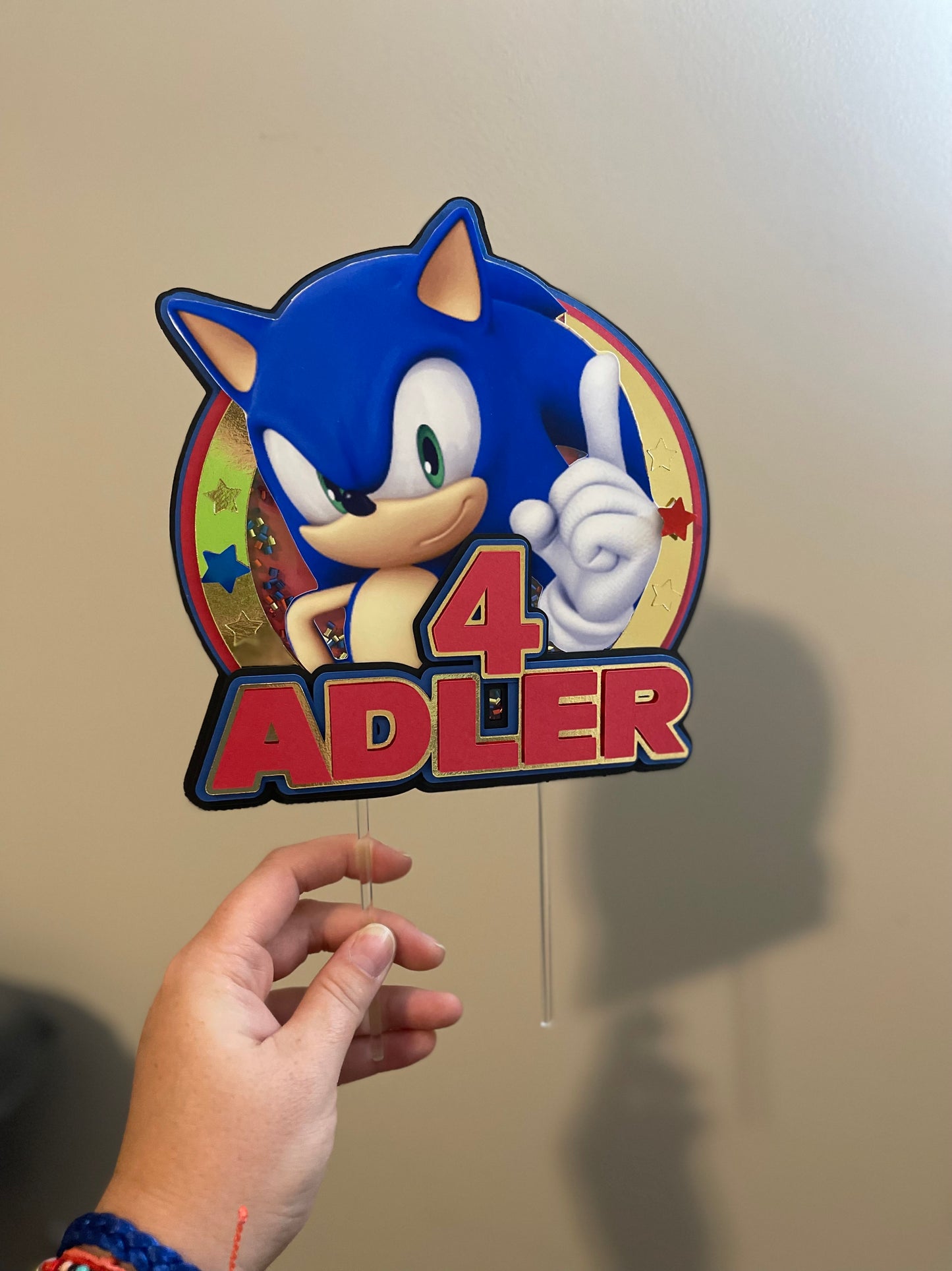 CAKE TOPPER SENCILLO PERSONALIZADO