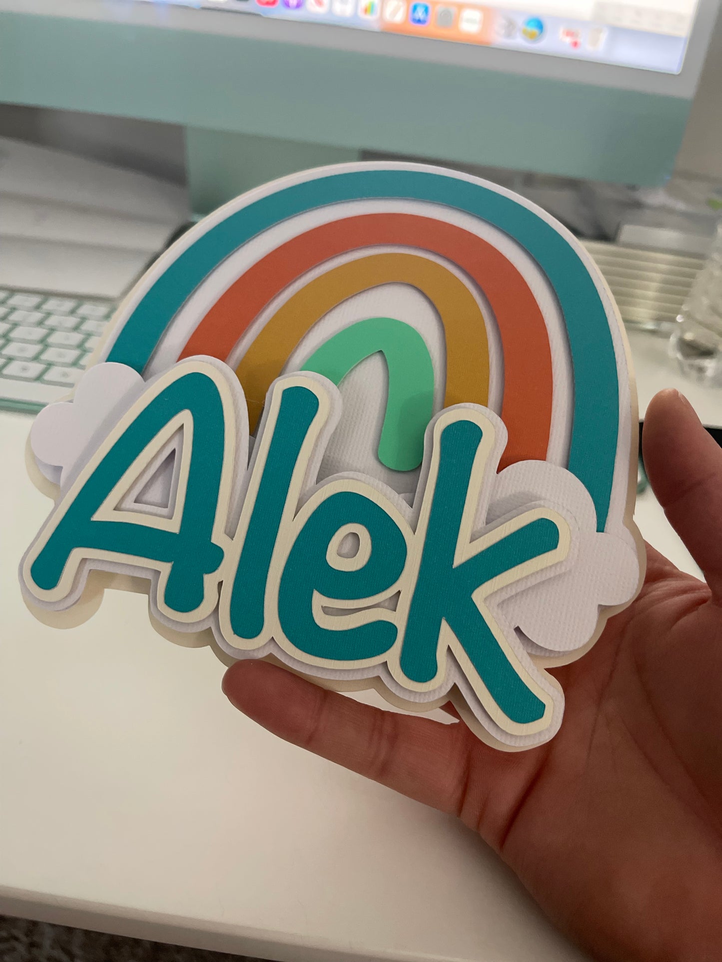CAKE TOPPER SENCILLO PERSONALIZADO