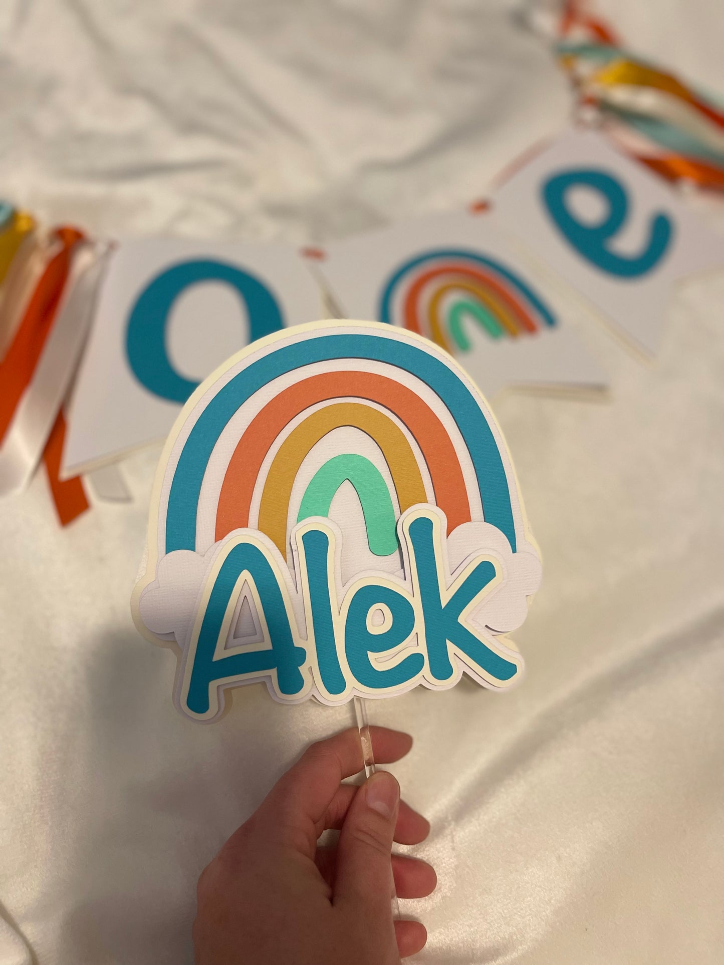 CAKE TOPPER SENCILLO PERSONALIZADO