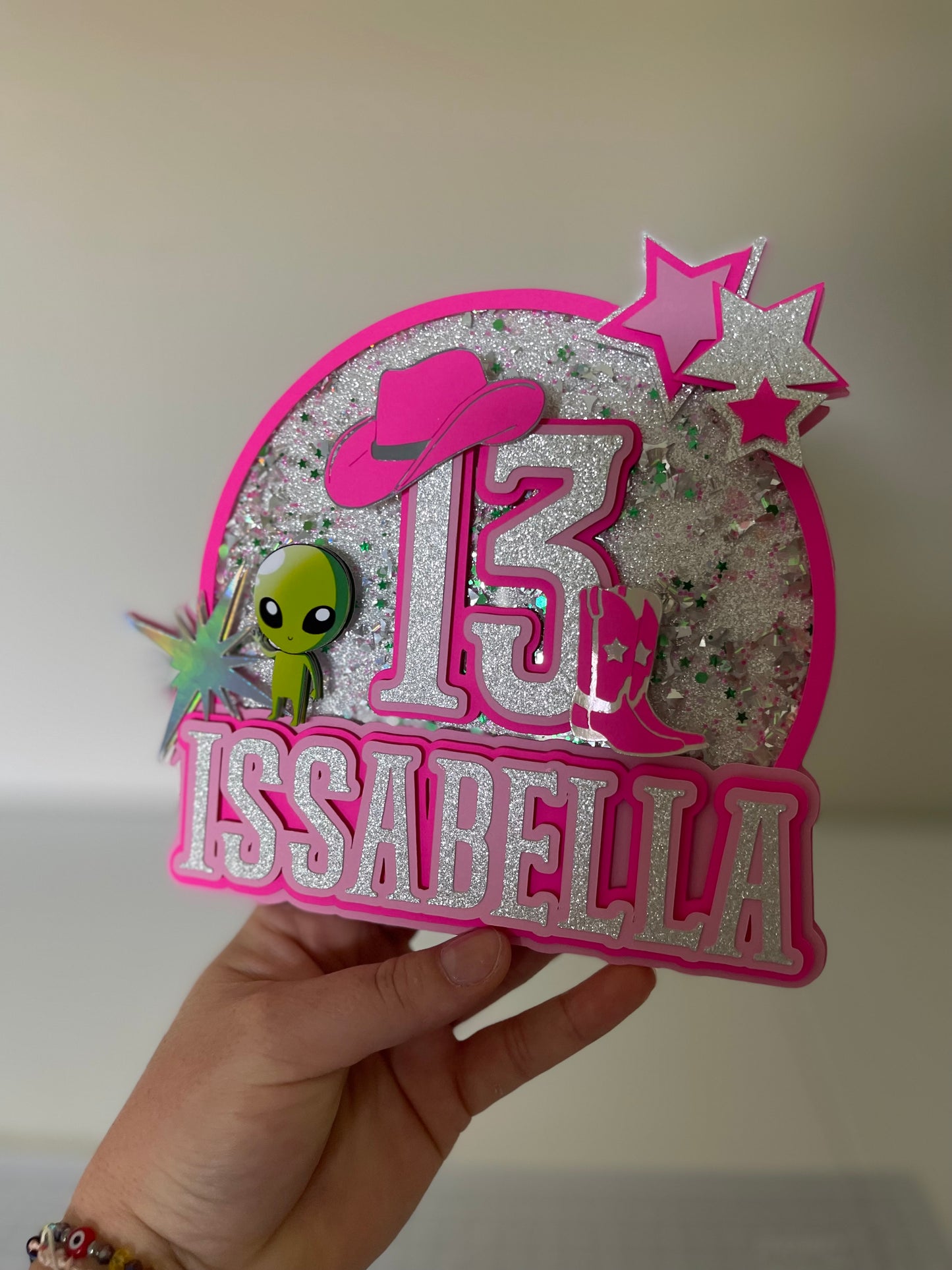 CAKE TOPPER SENCILLO PERSONALIZADO
