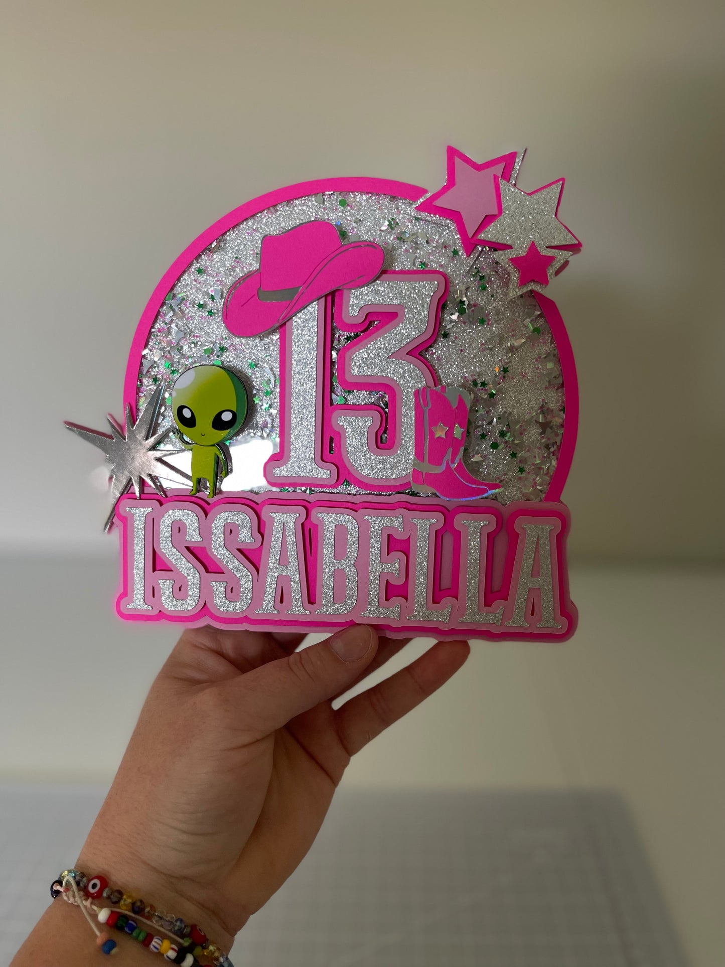 CAKE TOPPER SENCILLO PERSONALIZADO