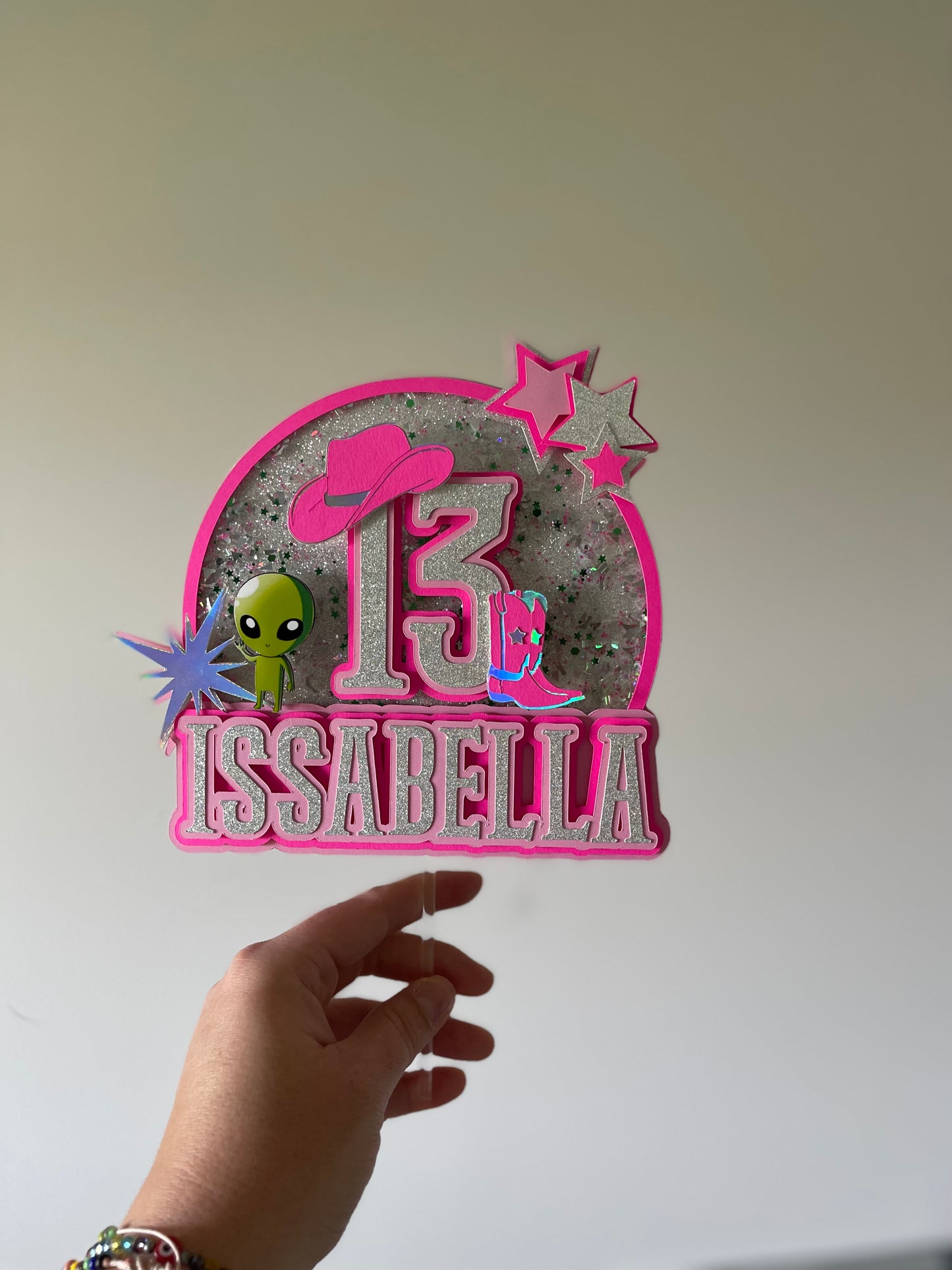 CAKE TOPPER SENCILLO PERSONALIZADO