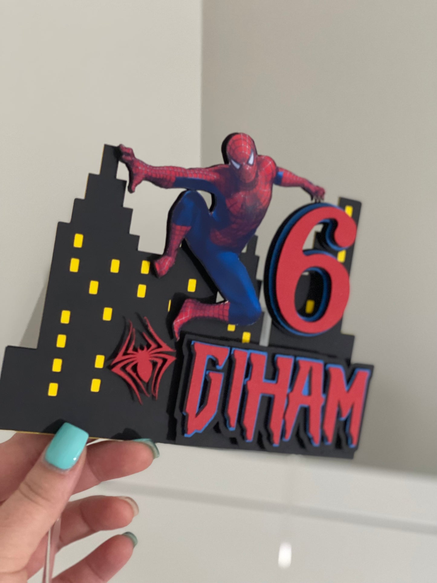 CAKE TOPPER SENCILLO PERSONALIZADO