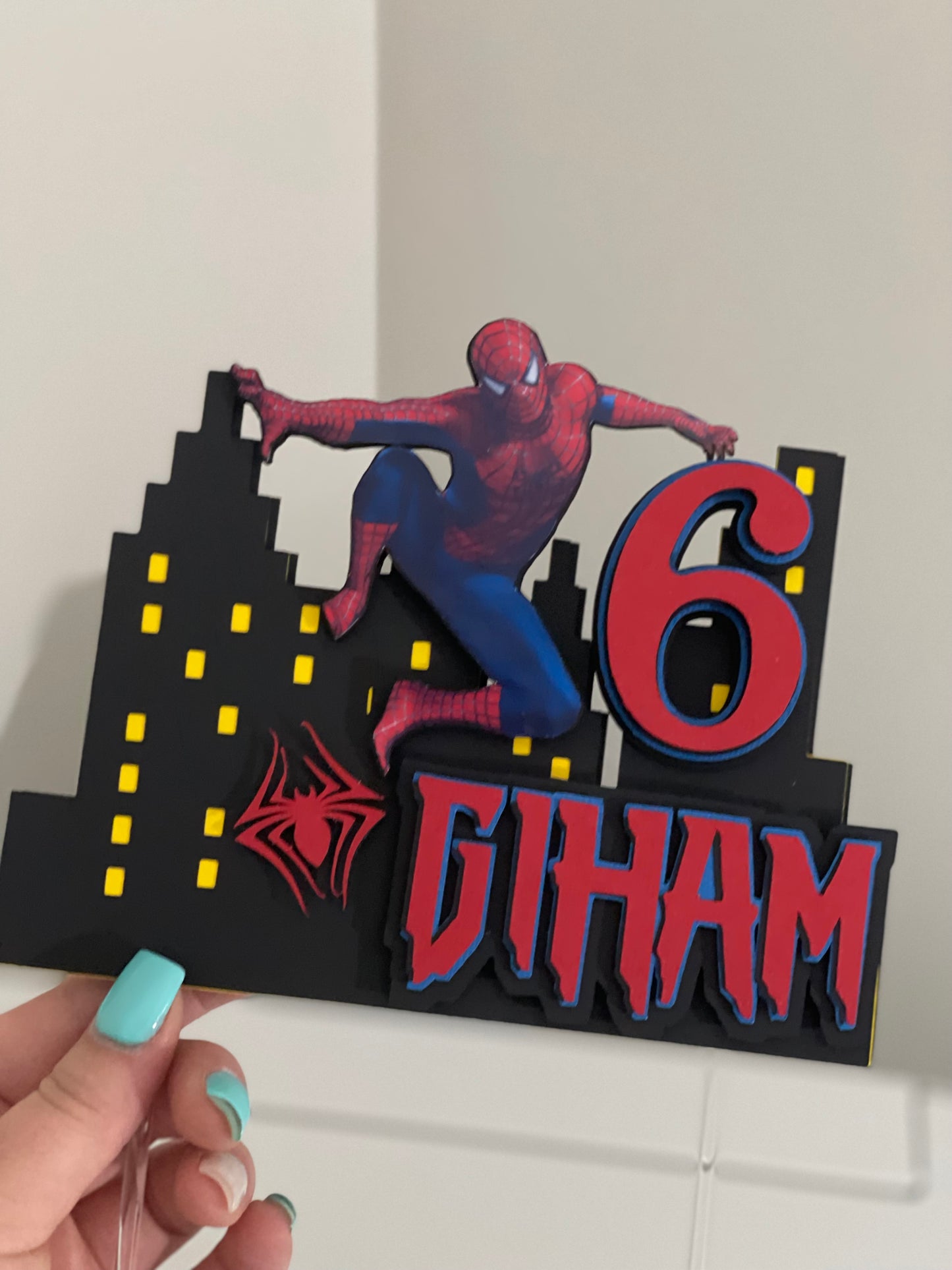 CAKE TOPPER SENCILLO PERSONALIZADO