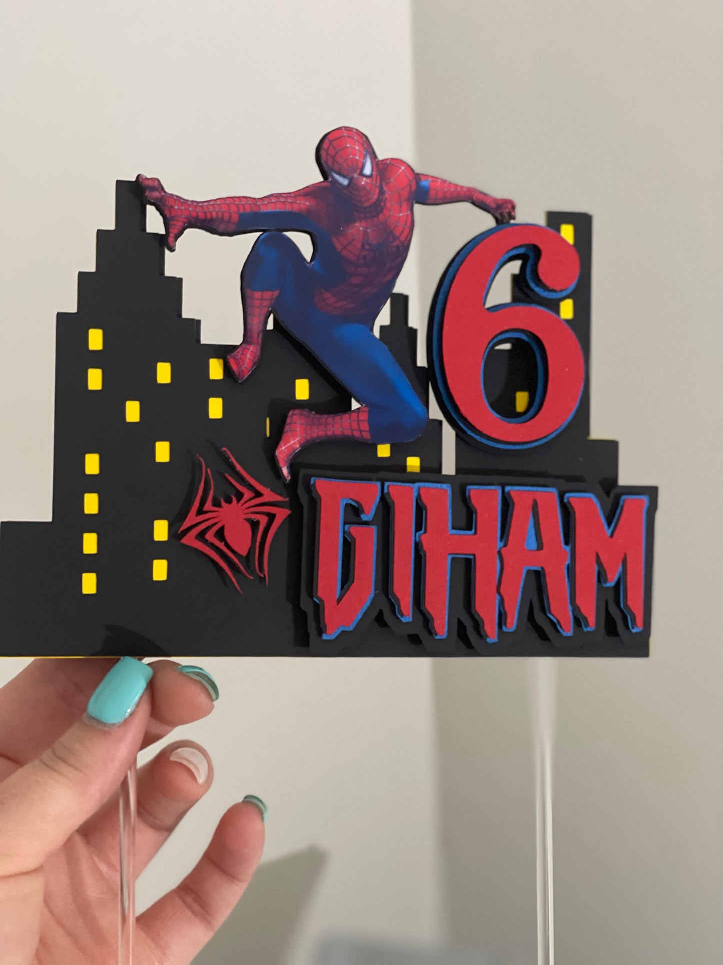 CAKE TOPPER SENCILLO PERSONALIZADO