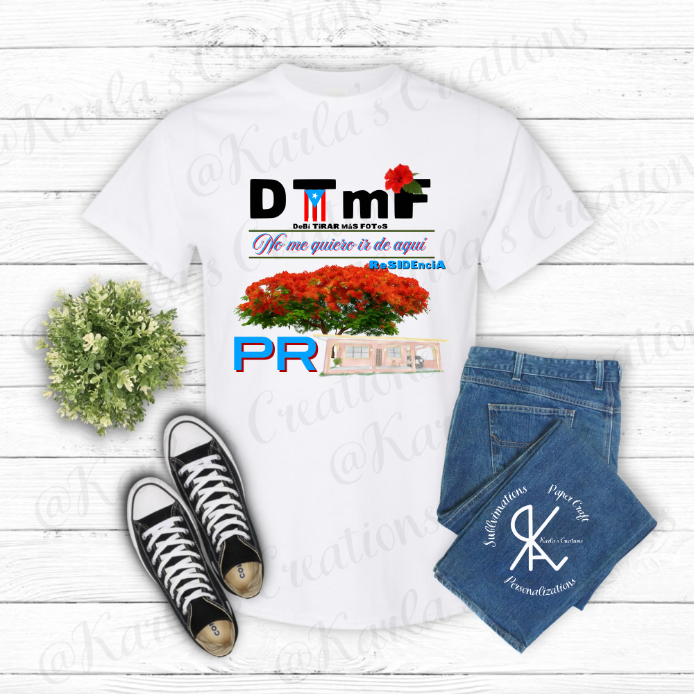 Camisa Boricua – DTMF | No me quiero ir de aquí | ReSIDENCIA PR