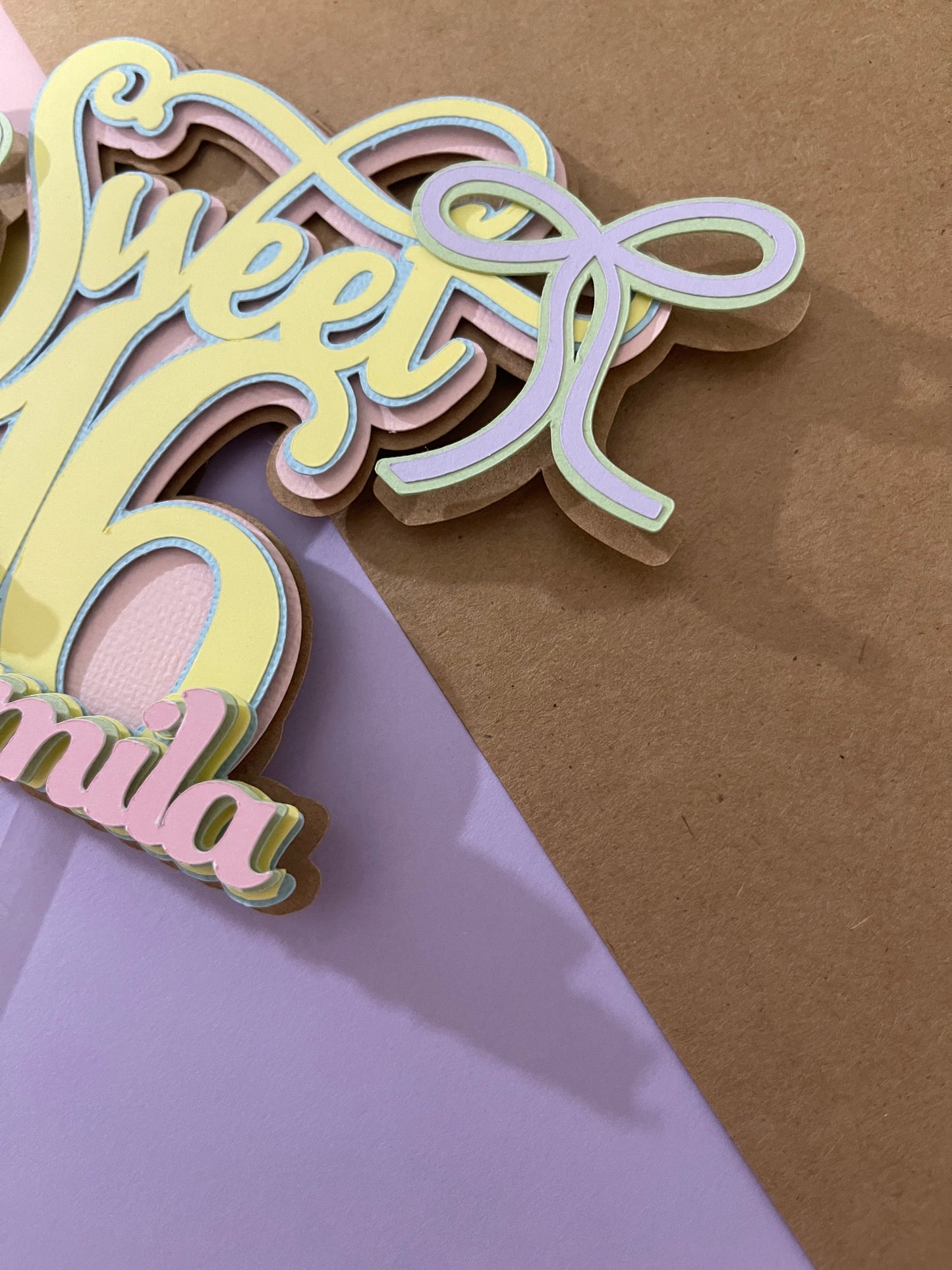 Sweet 16 Cake Topper | 16 Birthday | Sweet Sixteen