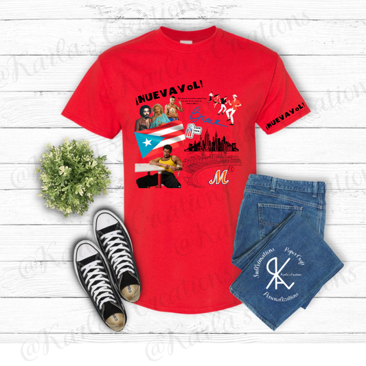 Camisa NuevaYol– Diseño Original Inspirado en los que se fueron | mets, tonita, tito, Bandera, Cultura Boricua el Bronx