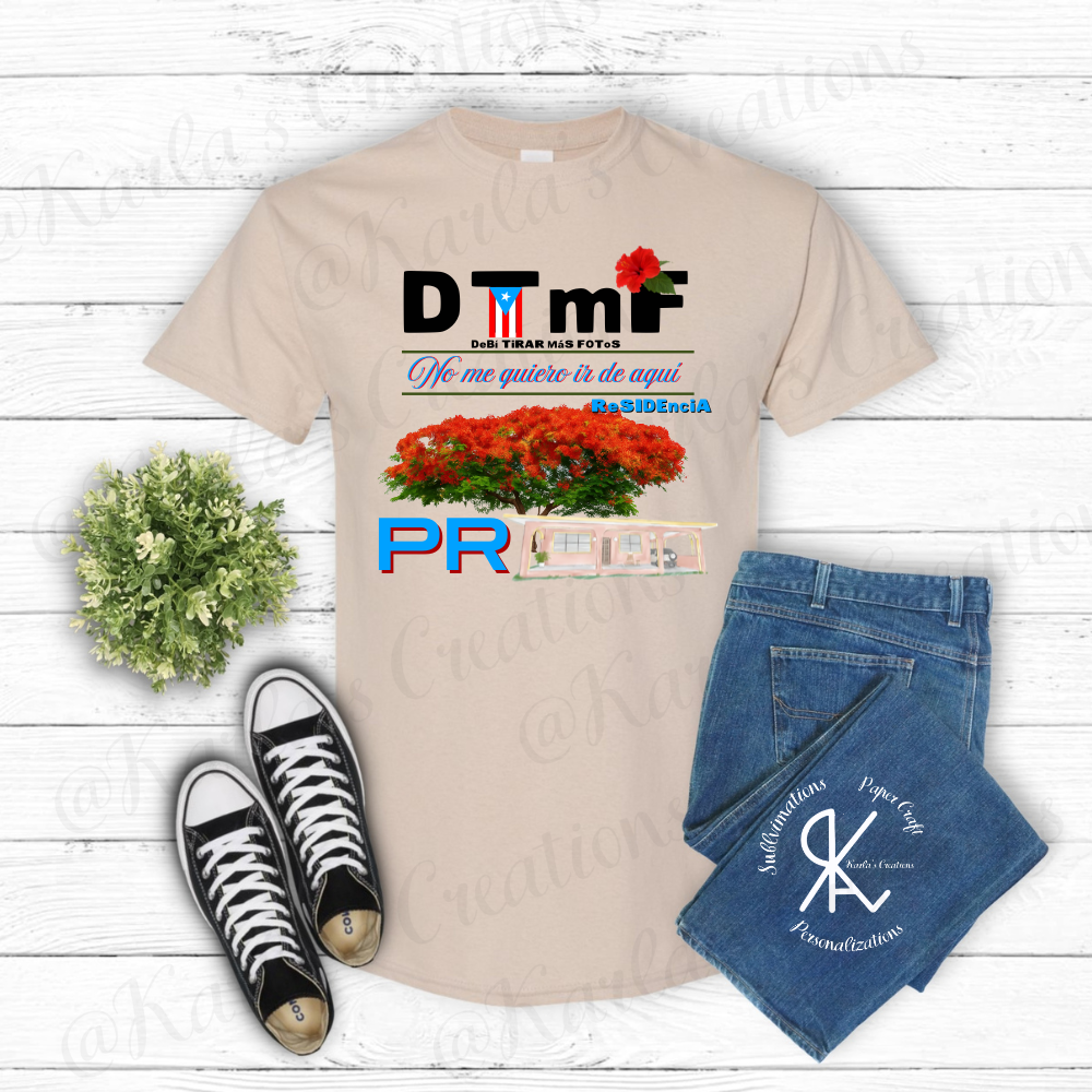 Camisa Boricua – DTMF | No me quiero ir de aquí | ReSIDENCIA PR