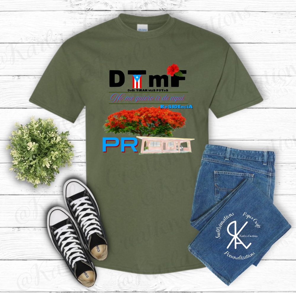Camisa Boricua – DTMF | No me quiero ir de aquí | ReSIDENCIA PR