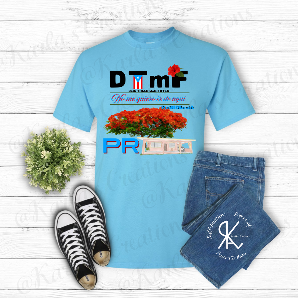 Camisa Boricua – DTMF | No me quiero ir de aquí | ReSIDENCIA PR