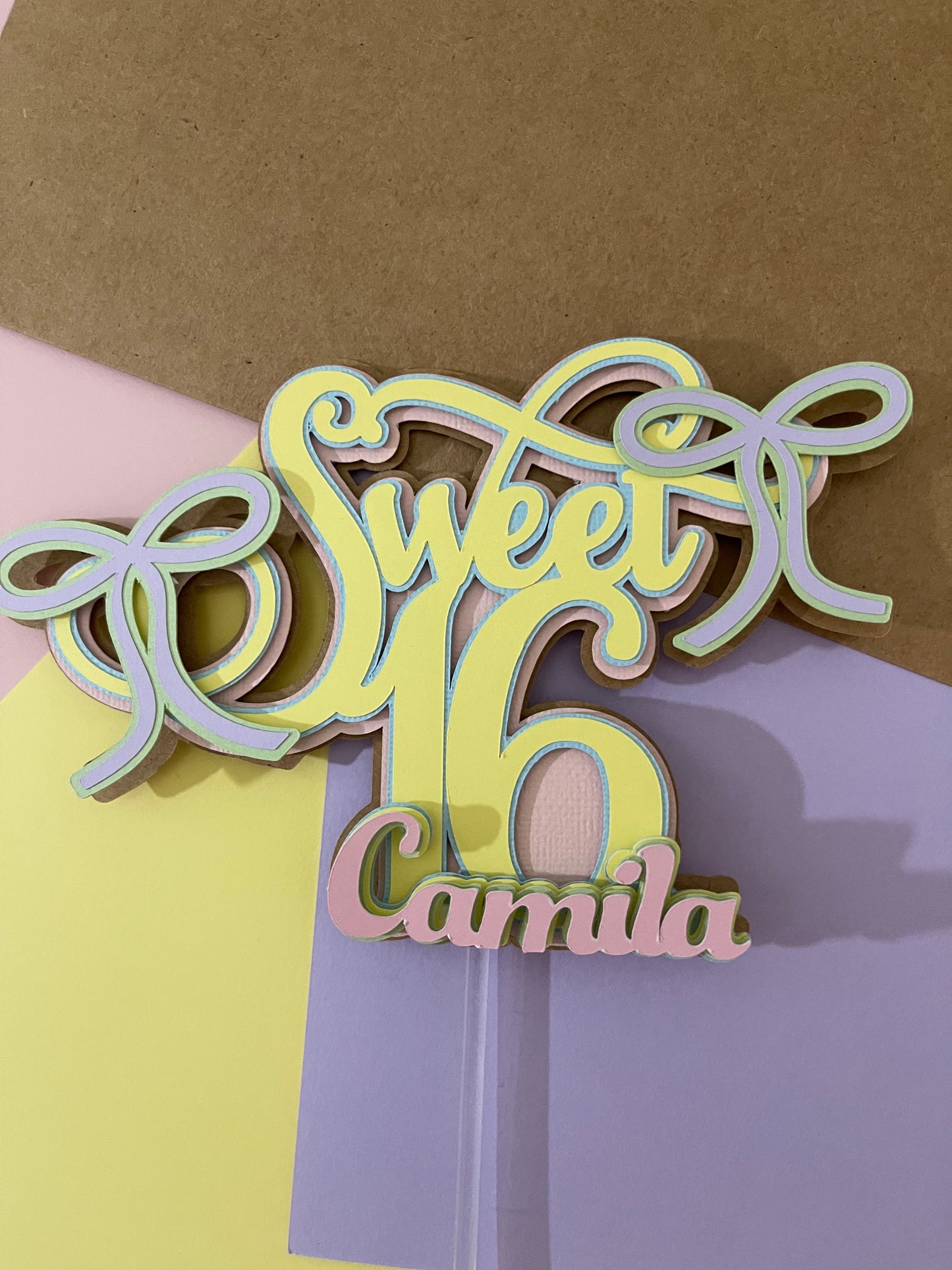 Sweet 16 Cake Topper | 16 Birthday | Sweet Sixteen