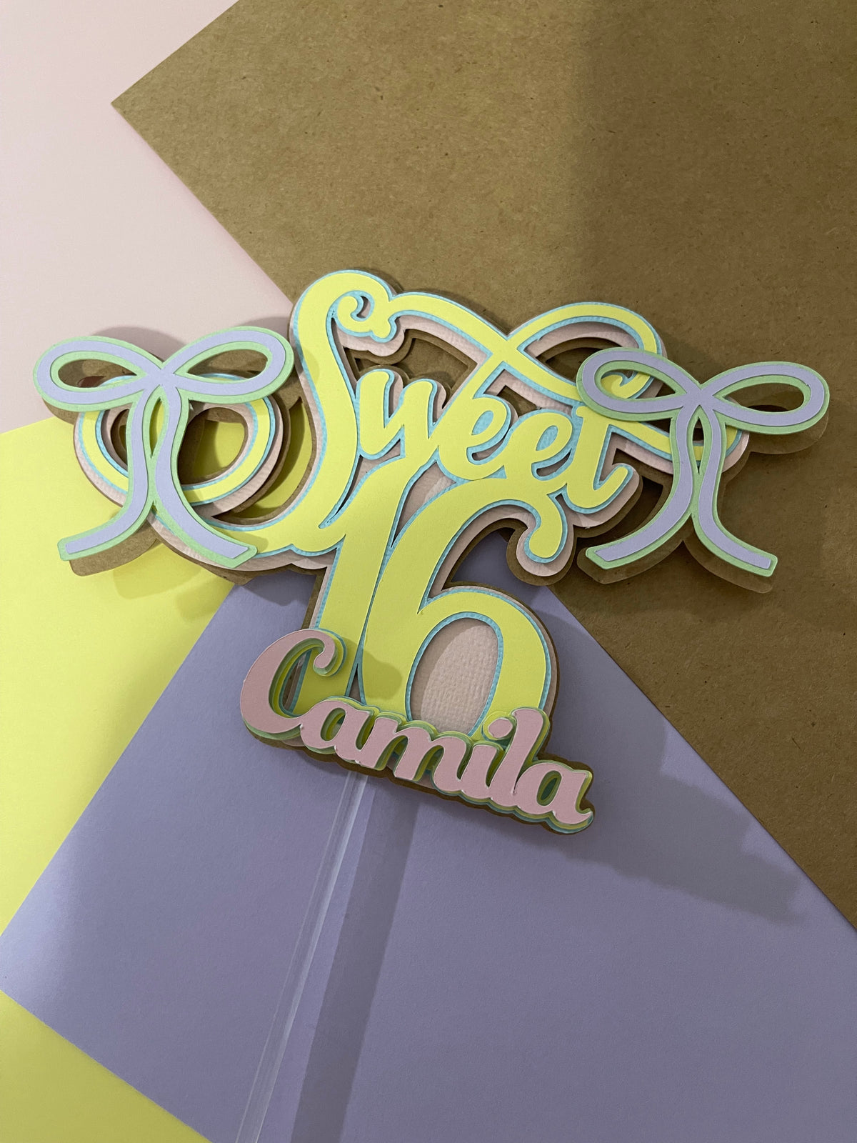 Sweet 16 Cake Topper | 16 Birthday | Sweet Sixteen