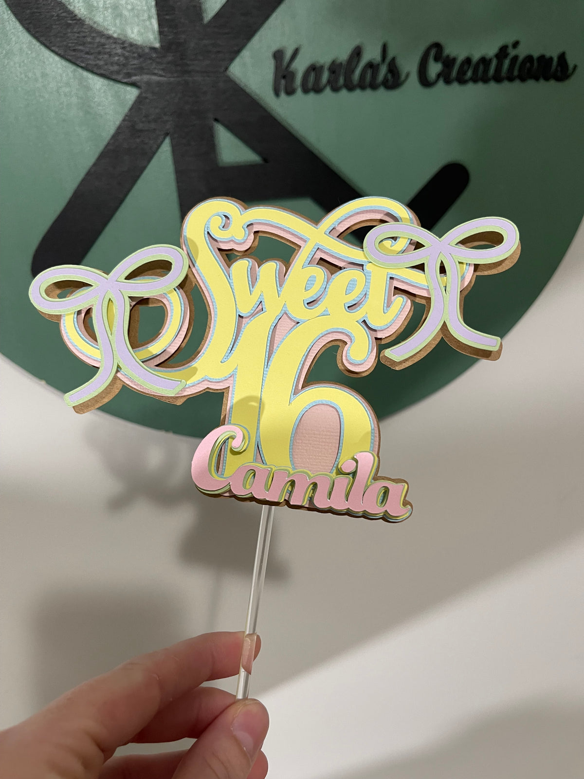 Sweet 16 Cake Topper | 16 Birthday | Sweet Sixteen
