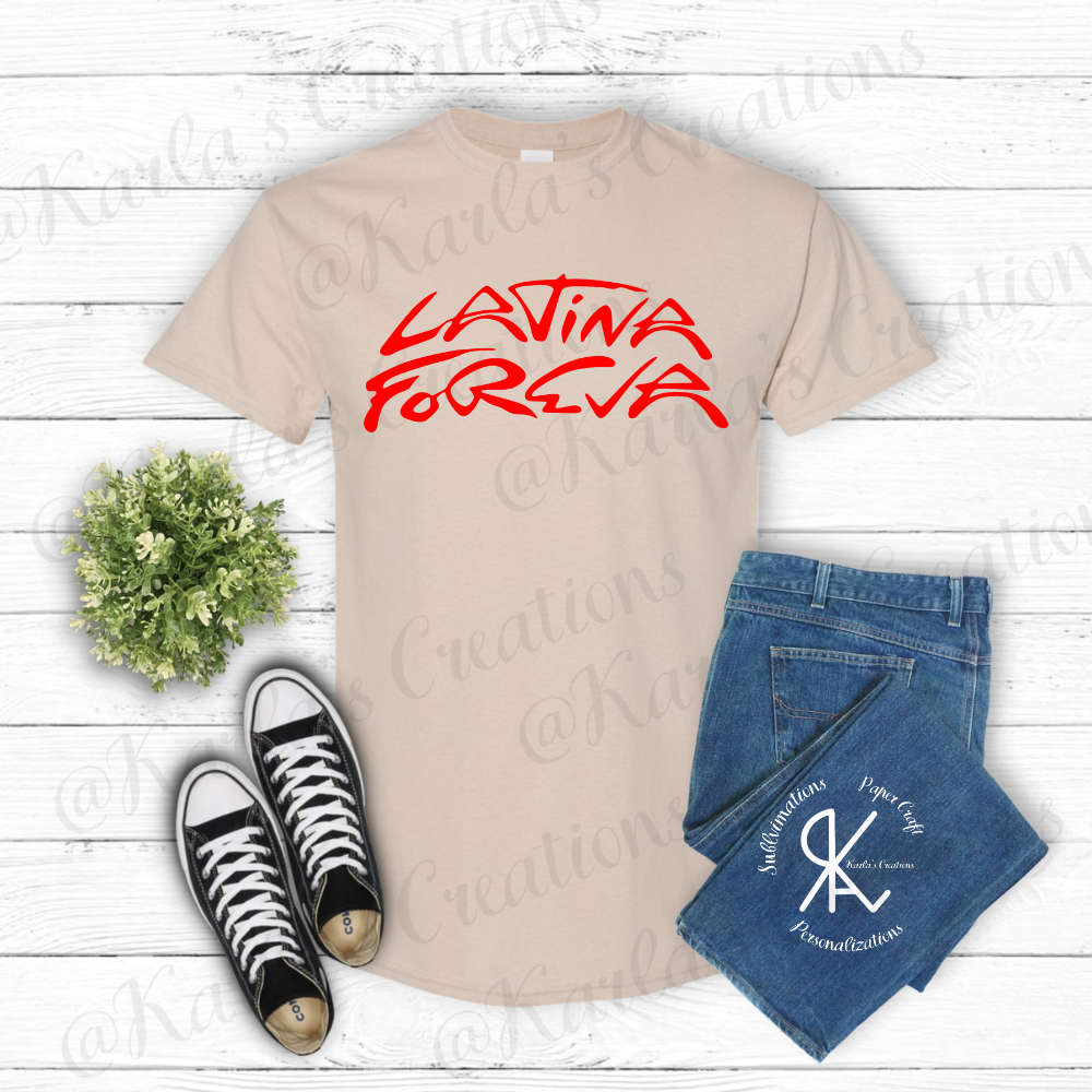 Latina ForEva T-Shirt | Camisa Inspirada en Tour Latina | Unisex & Crop Top