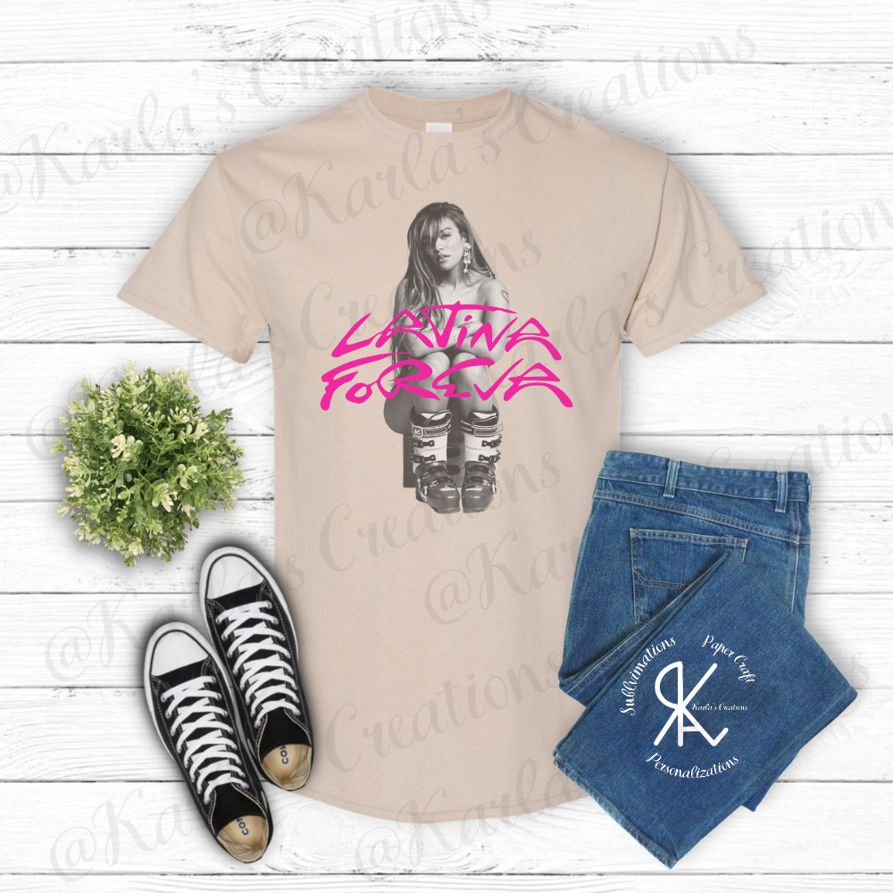 Latina ForEva T-Shirt | Camisa Inspirada en Tour Latina | Unisex & Crop Top
