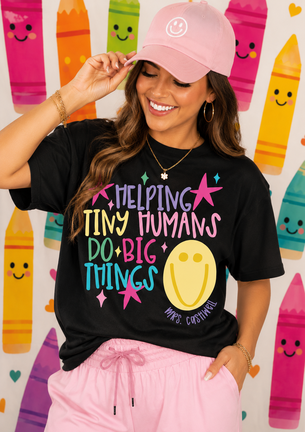 Helping Tiny Humans Do Big Things Teacher Shirt