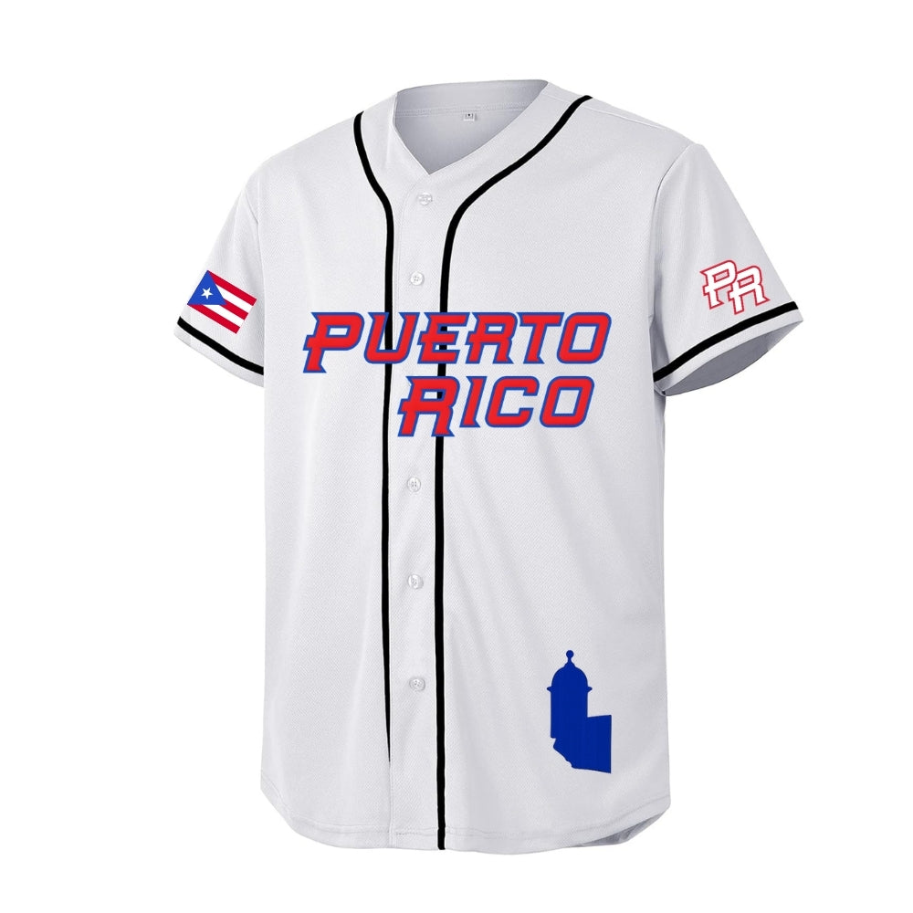 Puerto Rico Team Rubio Baseball Jersey | Camisa Boricua Estilo Jersey | Puerto Rico Shirt | Jersey |