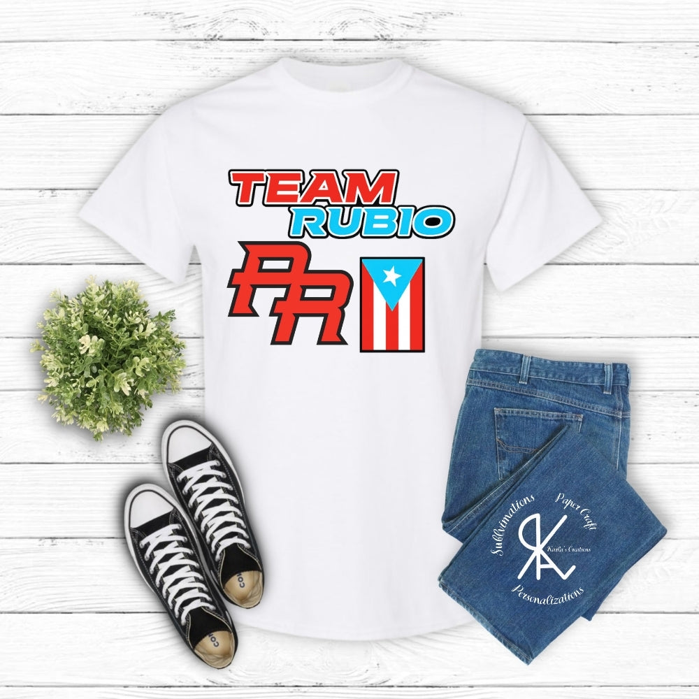 Team Rubio Puerto Rico Shirt | PR Flag Graphic Tee | Boricua Pride Unisex T-Shirt
