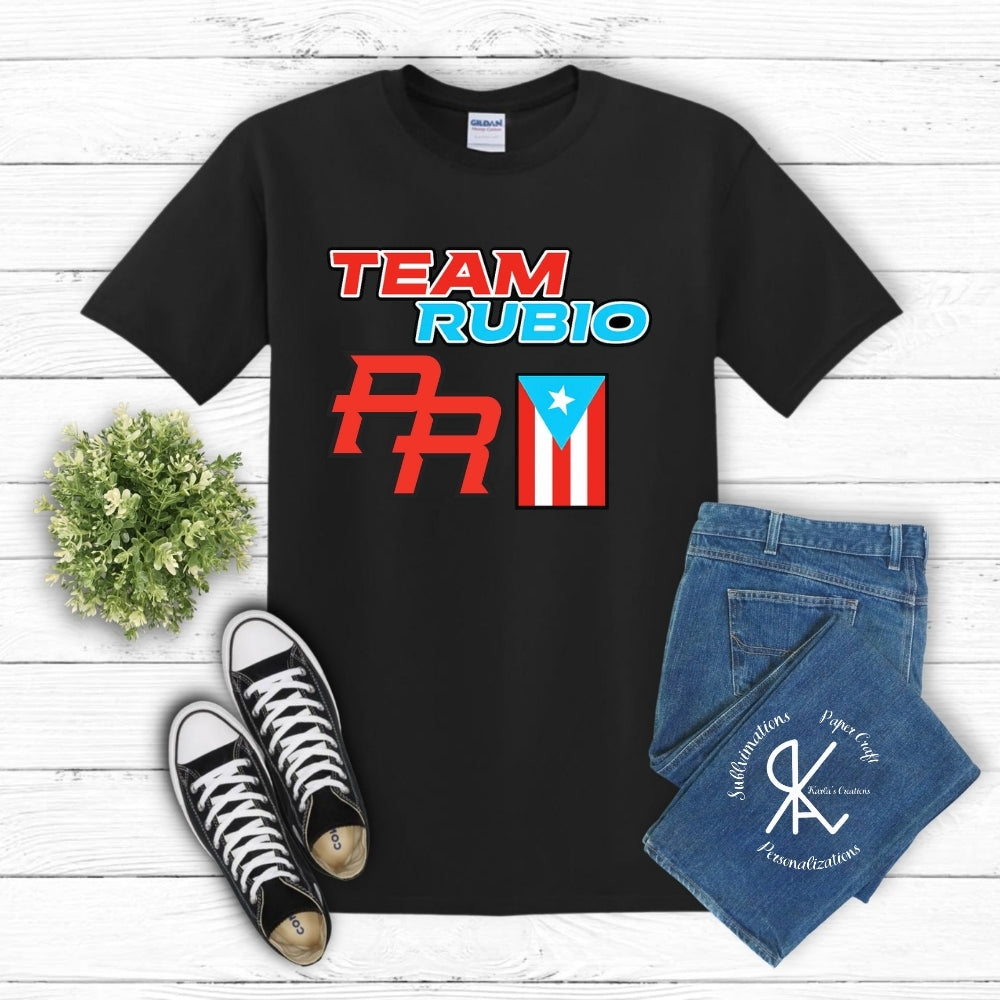 Team Rubio Puerto Rico Shirt | PR Flag Graphic Tee | Boricua Pride Unisex T-Shirt