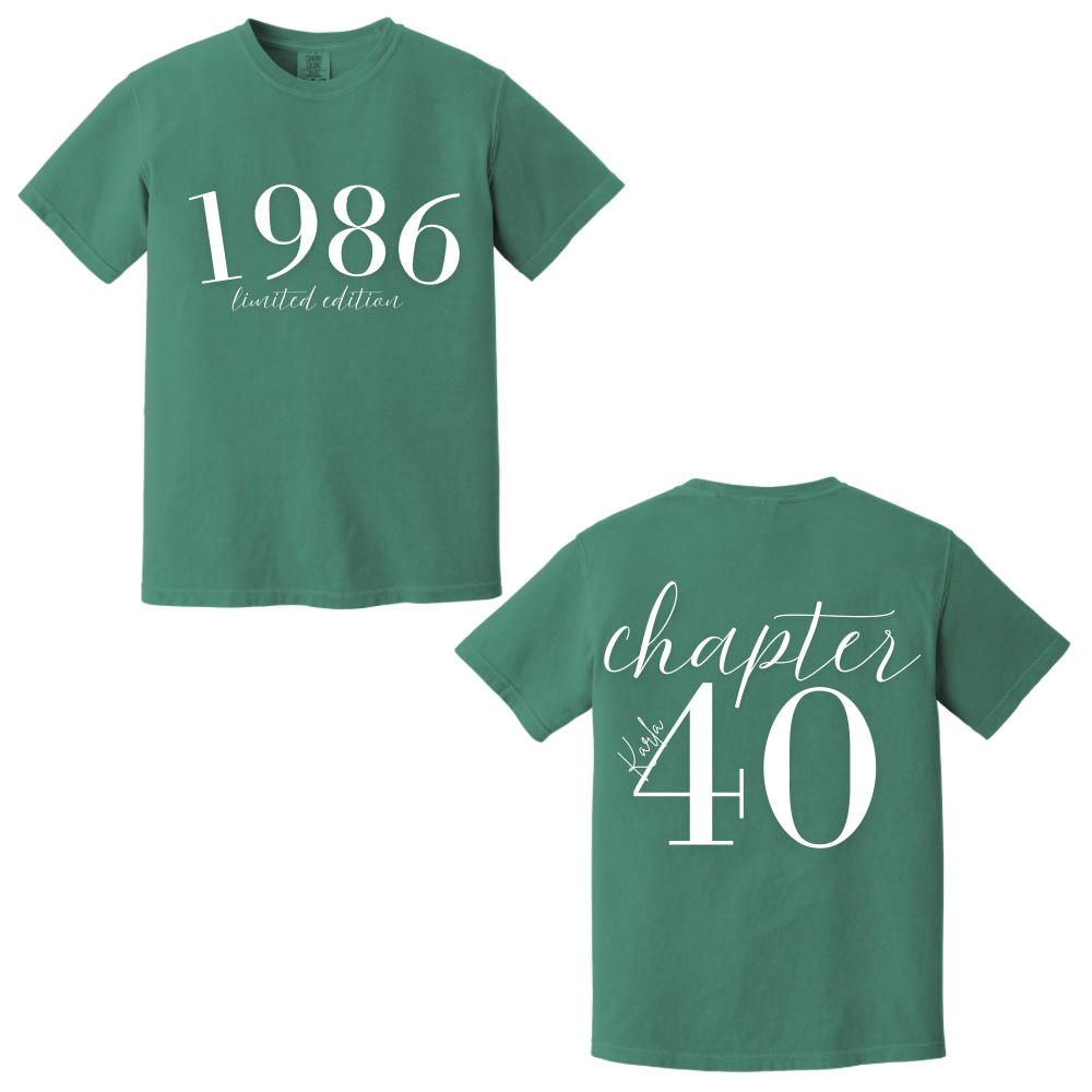 1986 Limited Edition Tee – Chapter 40 Birthday Shirt | Comfort Colors Unisex