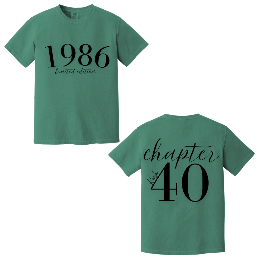1986 Limited Edition Tee – Chapter 40 Birthday Shirt | Comfort Colors Unisex