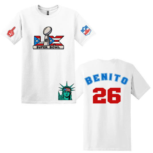 Camisa Benito Bowl 26 – Edición Puerto Rico Super Bowl