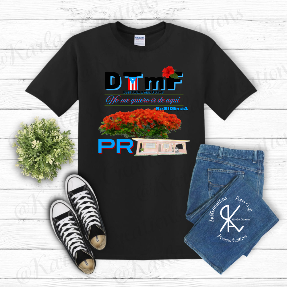 Camisa Boricua – DTMF | No me quiero ir de aquí | ReSIDENCIA PR