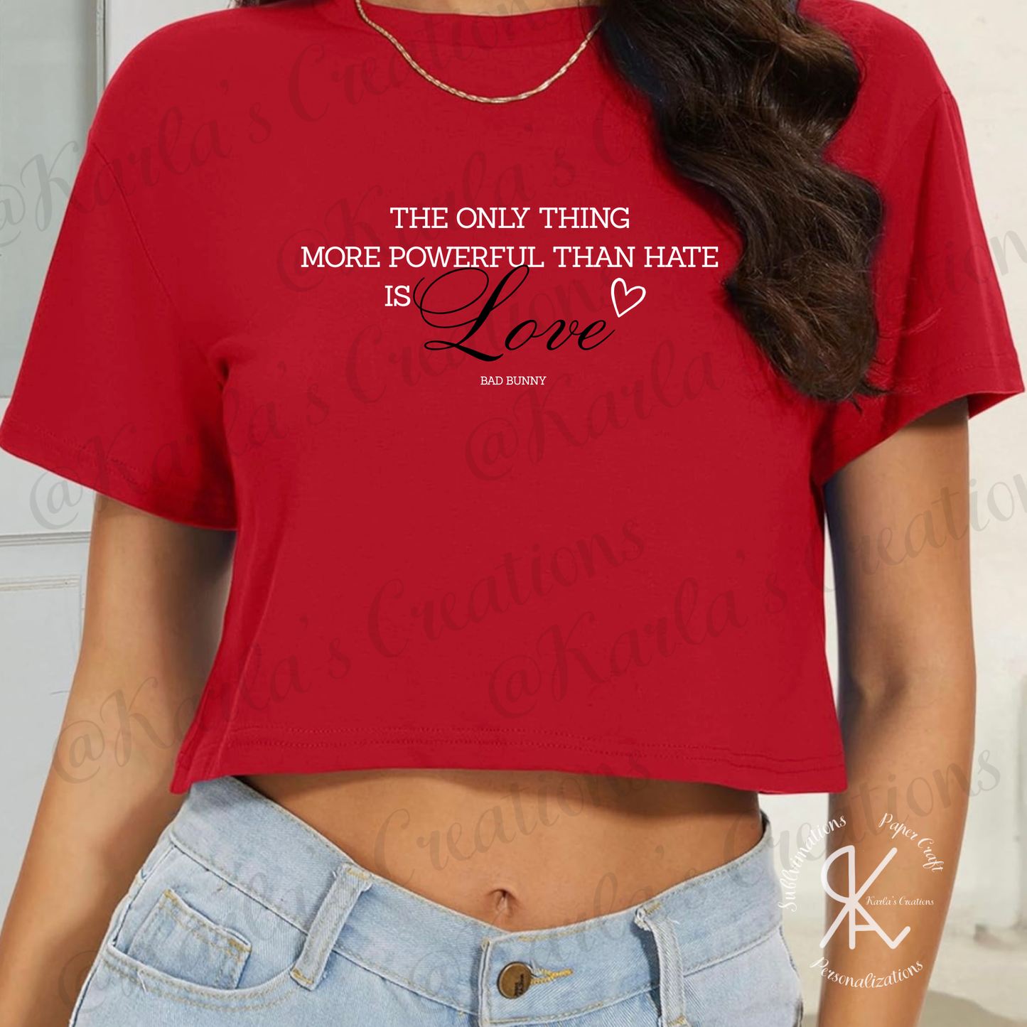 Camiseta “Love Is More Powerful Than Hate” | Love Tee Inspired