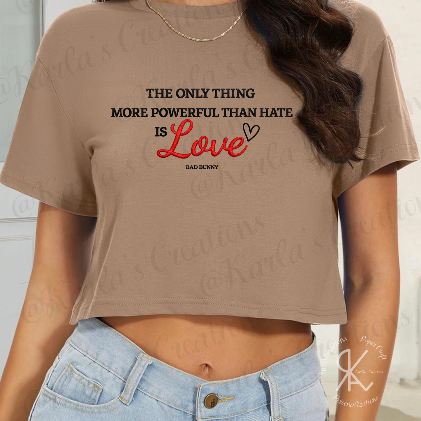 Camiseta “Love Is More Powerful Than Hate” | Love Tee Inspired