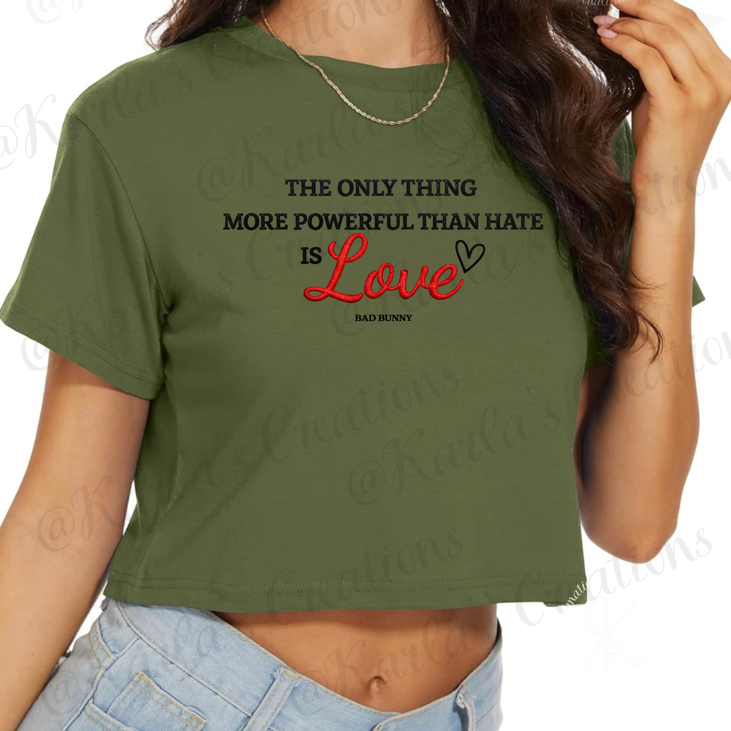 Camiseta “Love Is More Powerful Than Hate” | Love Tee Inspired